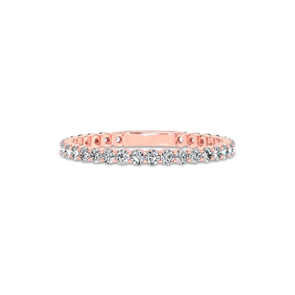 Lab Grown Diamond Sizeable Eternity Band in 14K Rose Gold (1/2 ct. tw.) – Image 1 of 4