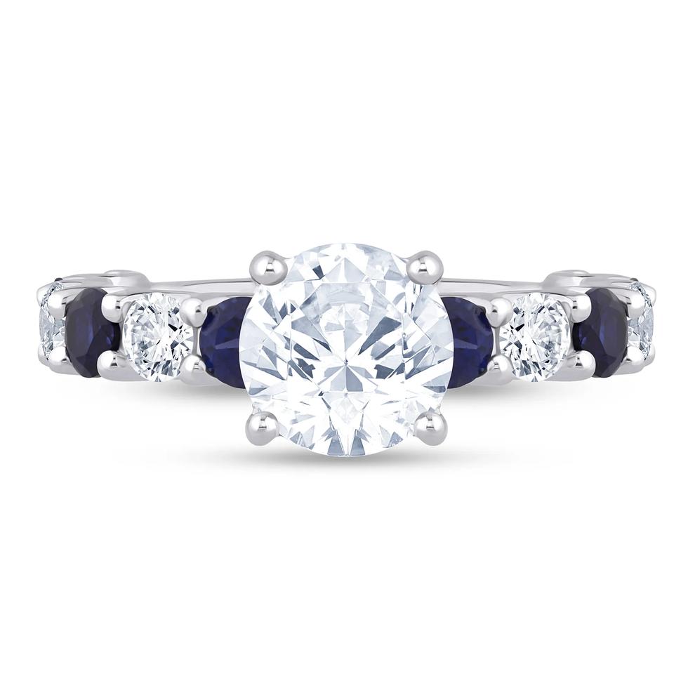 Helzberg Lab Grown Diamonds Engagement Ring with Lab-Created Gemstones