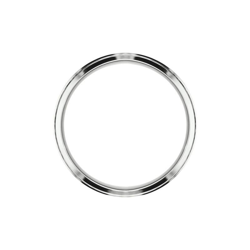 Wedding Band in 10K White Gold, 8MM – Image 2 of 3