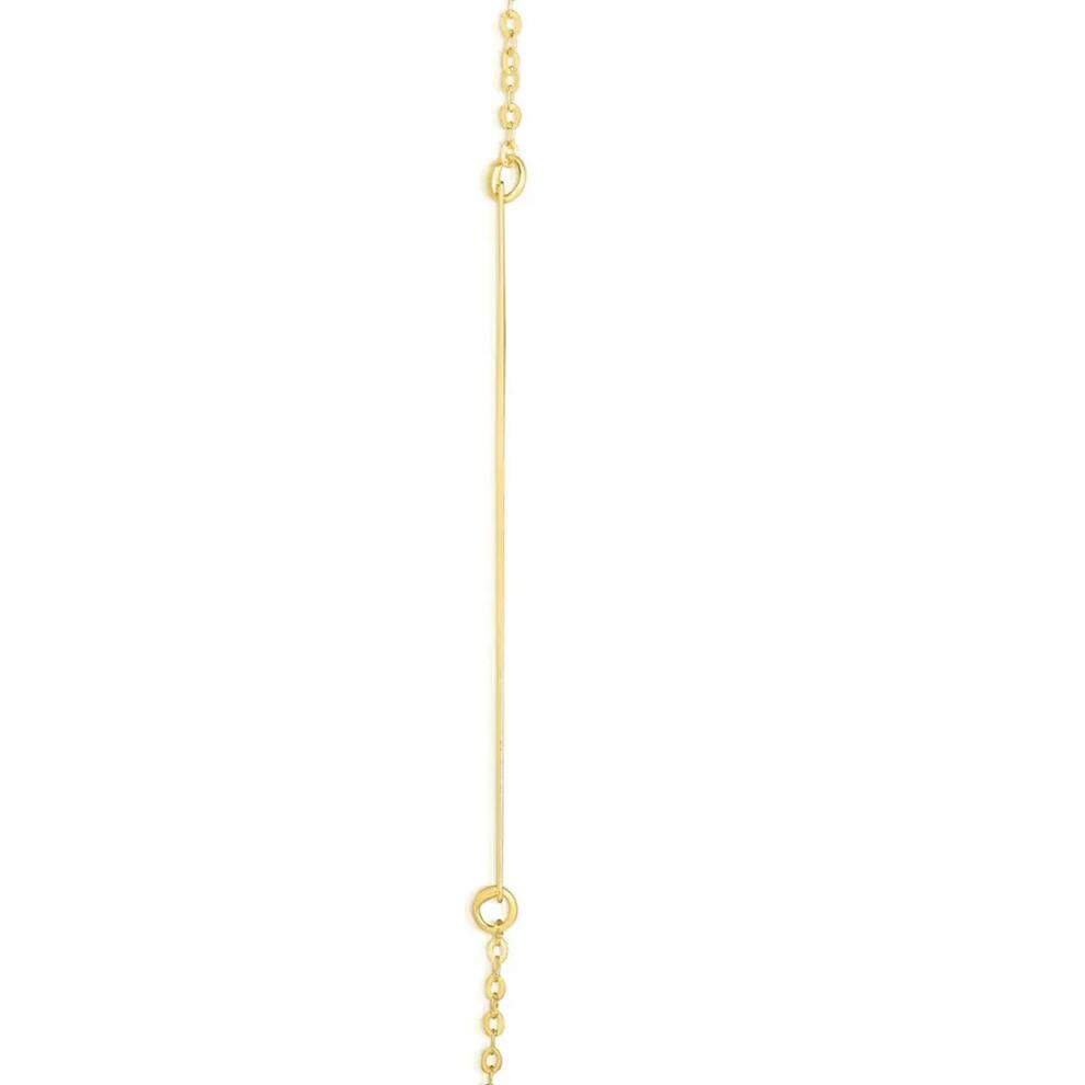 "Y" Initial Necklace in 14K Yellow Gold – Image 2 of 5