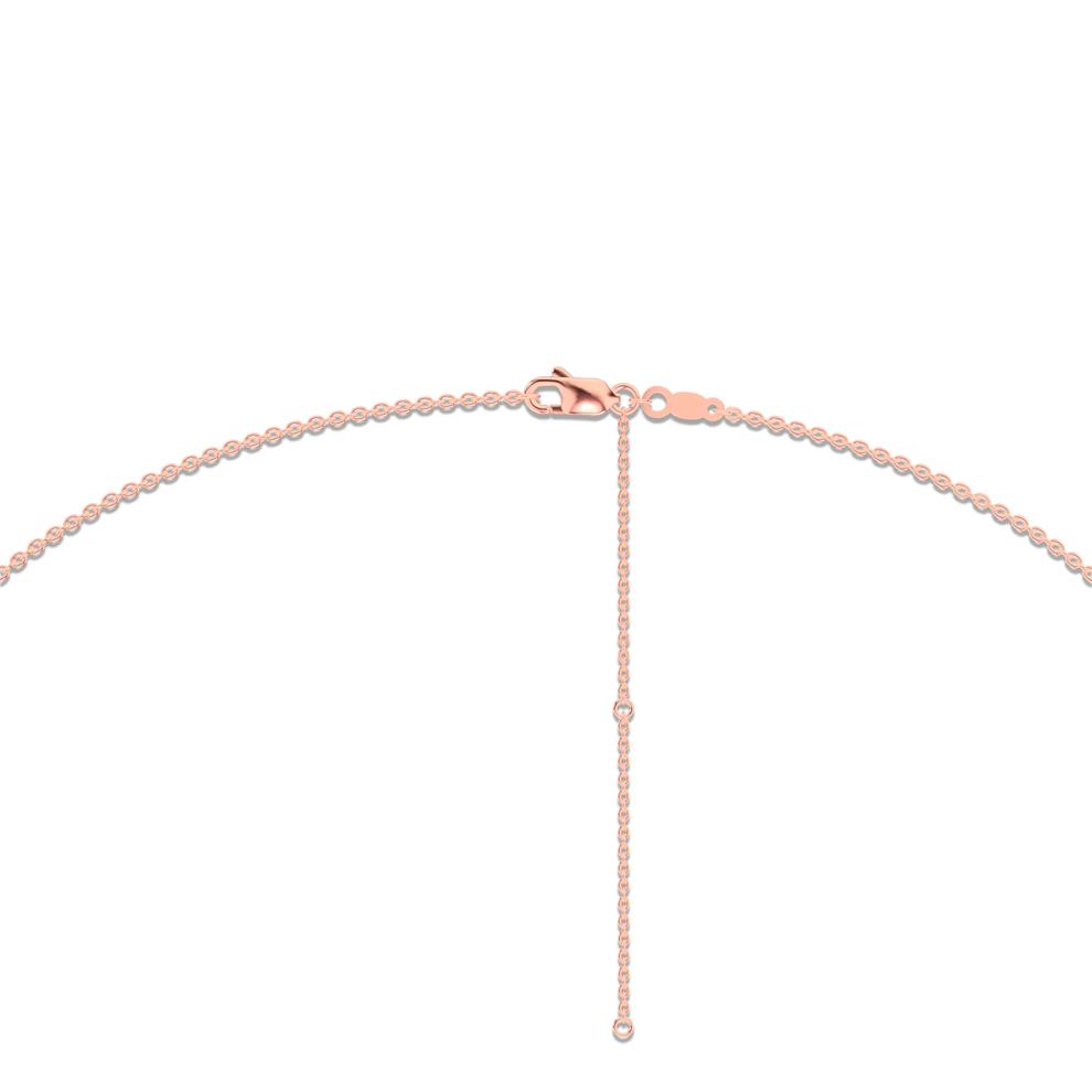 Lab Grown Diamond Pierced Station Necklace in 14K Rose Gold (1 1/2 ct. tw.) – Image 2 of 4