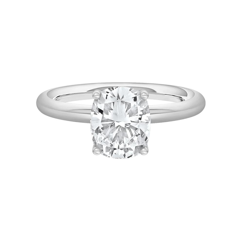 Lab Grown Diamond Elongated Cushion-Cut Engagement Ring in Platinum (1 1/2 ct. tw.) – Image 1 of 4