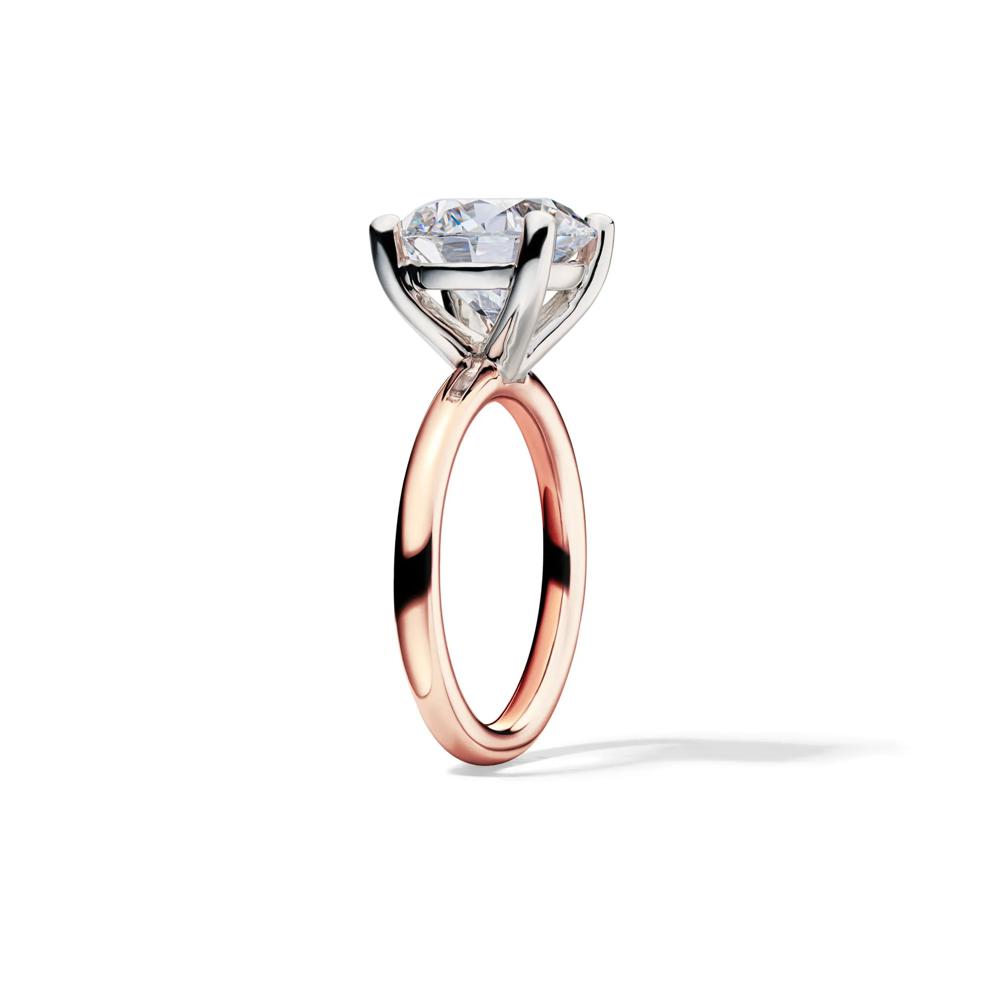 Lab Grown Diamond Round Solitaire Engagement Ring in 14K Rose Gold (5 ct.) – Image 3 of 4