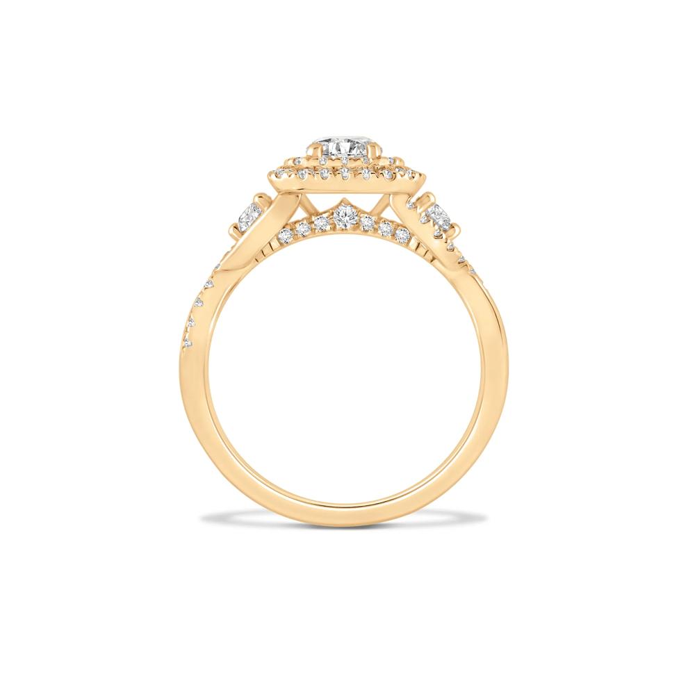 Diamond Double Halo Engagement Ring in 14K Yellow Gold (1 1/4 ct. tw.) – Image 2 of 4