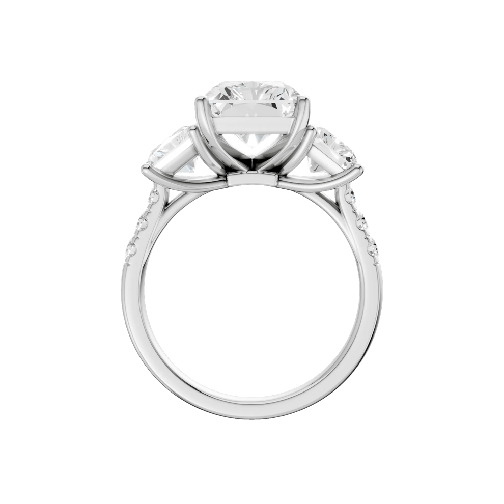 Lab Grown Diamond Three-Stone Engagement Ring in 14K White Gold (6 1/3 ct. tw.) – Image 2 of 4