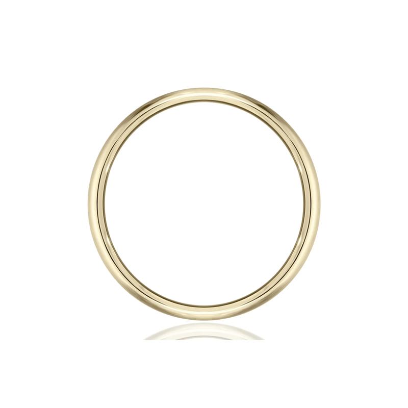 Men&rsquo;s Satin Wedding Band in 14K Yellow Gold, 8MM – Image 2 of 3