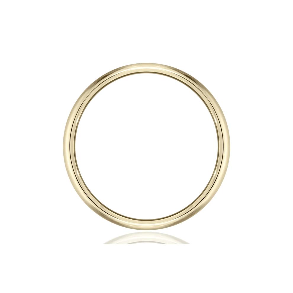 Men&rsquo;s Satin Wedding Band in 14K Yellow Gold, 8MM – Image 2 of 3