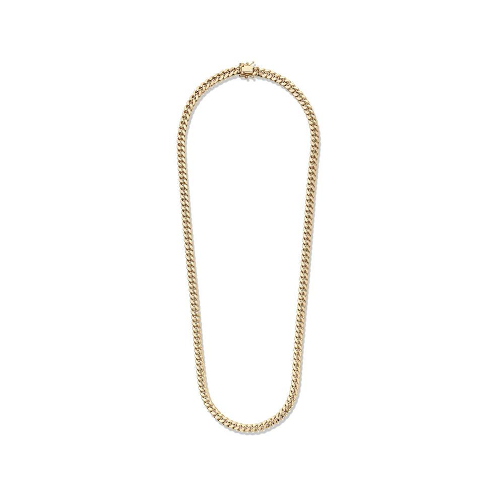 Men's Miami Cuban Link Chain in 14K Yellow Gold, 6.1MM, 24" – Image 2 of 5