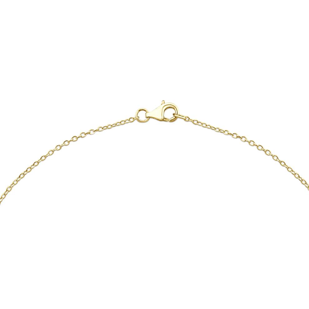 Lab Grown Diamond Graduated Bezel Front Necklace in 14K Yellow Gold (3 ct. tw.) – Image 4 of 4