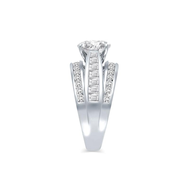 1 1/4 ct. tw. Diamond Semi-Mount Engagement Ring in 14K White Gold &#40;Setting Only&#41; – Image 5 of 6
