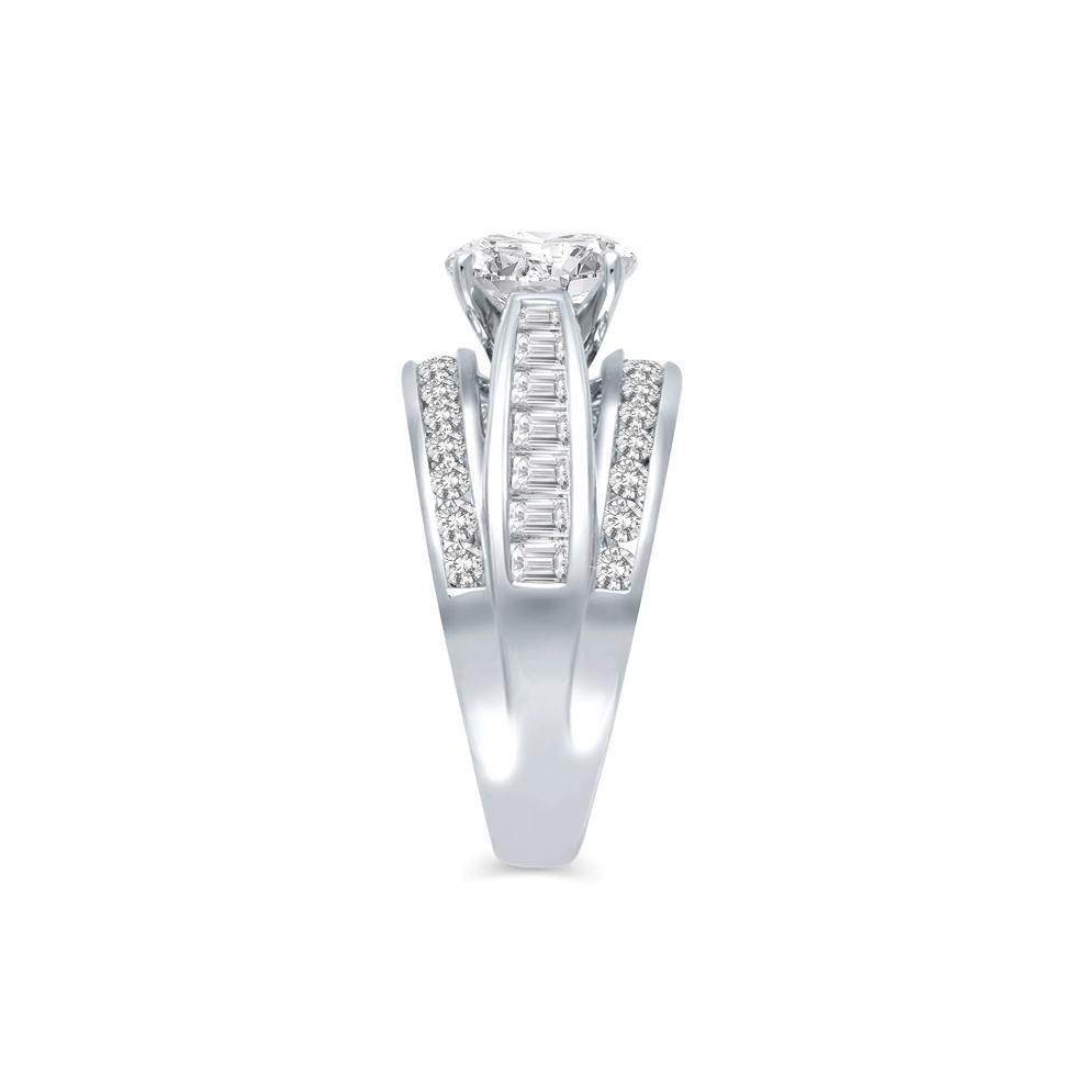 1 1/4 ct. tw. Diamond Semi-Mount Engagement Ring in 14K White Gold (Setting Only) – Image 5 of 6