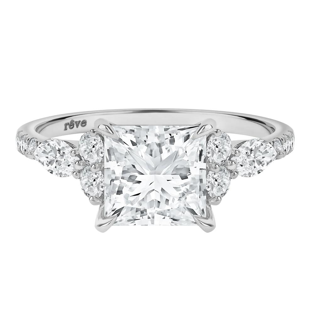 Sage Lab Grown Diamond Engagement Ring in Platinum (3 3/4 ct. tw.) – Image 1 of 5