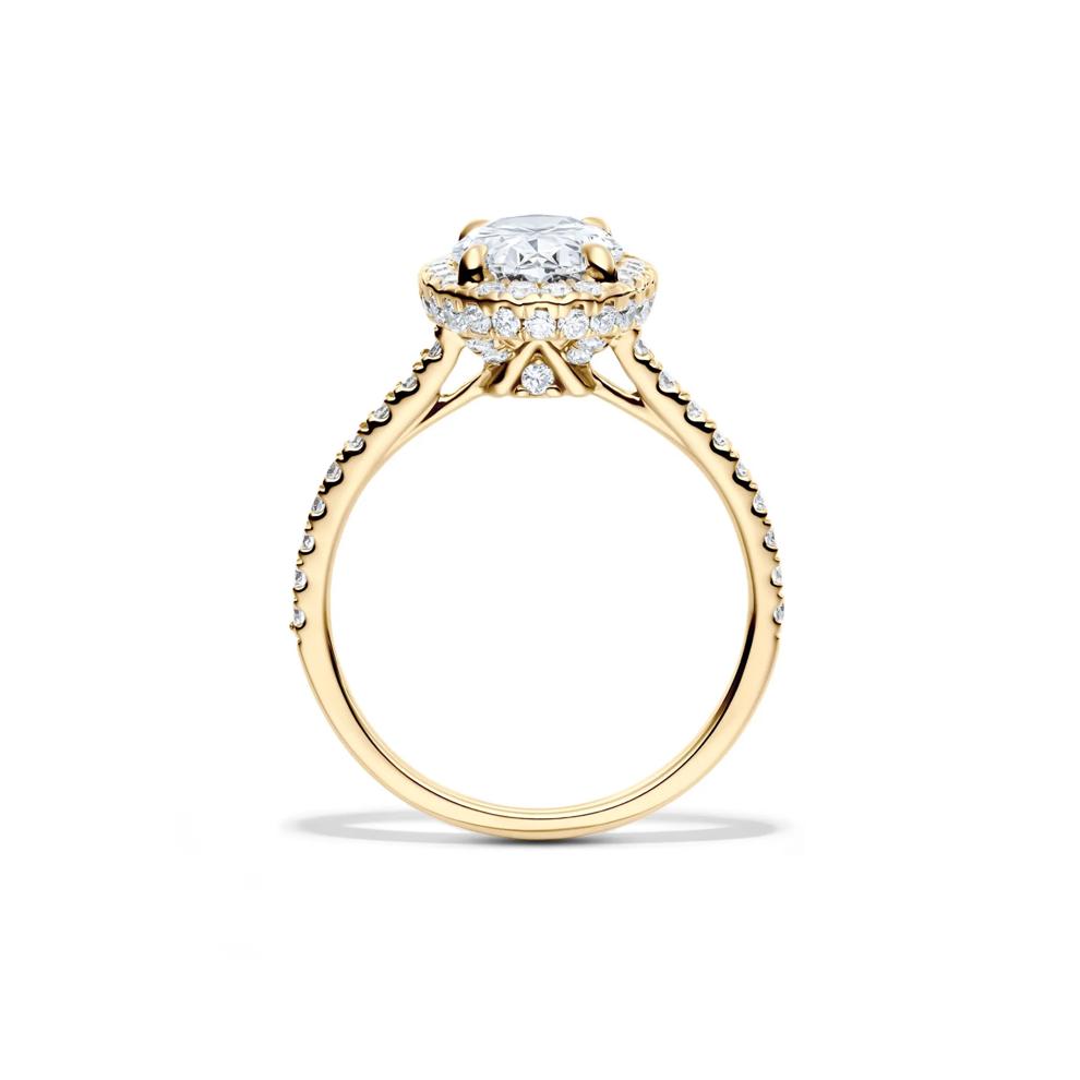 Perry Lab Grown Diamond Oval Engagement Ring in 14K Yellow Gold (2 5/8 ct. tw.) – Image 2 of 4