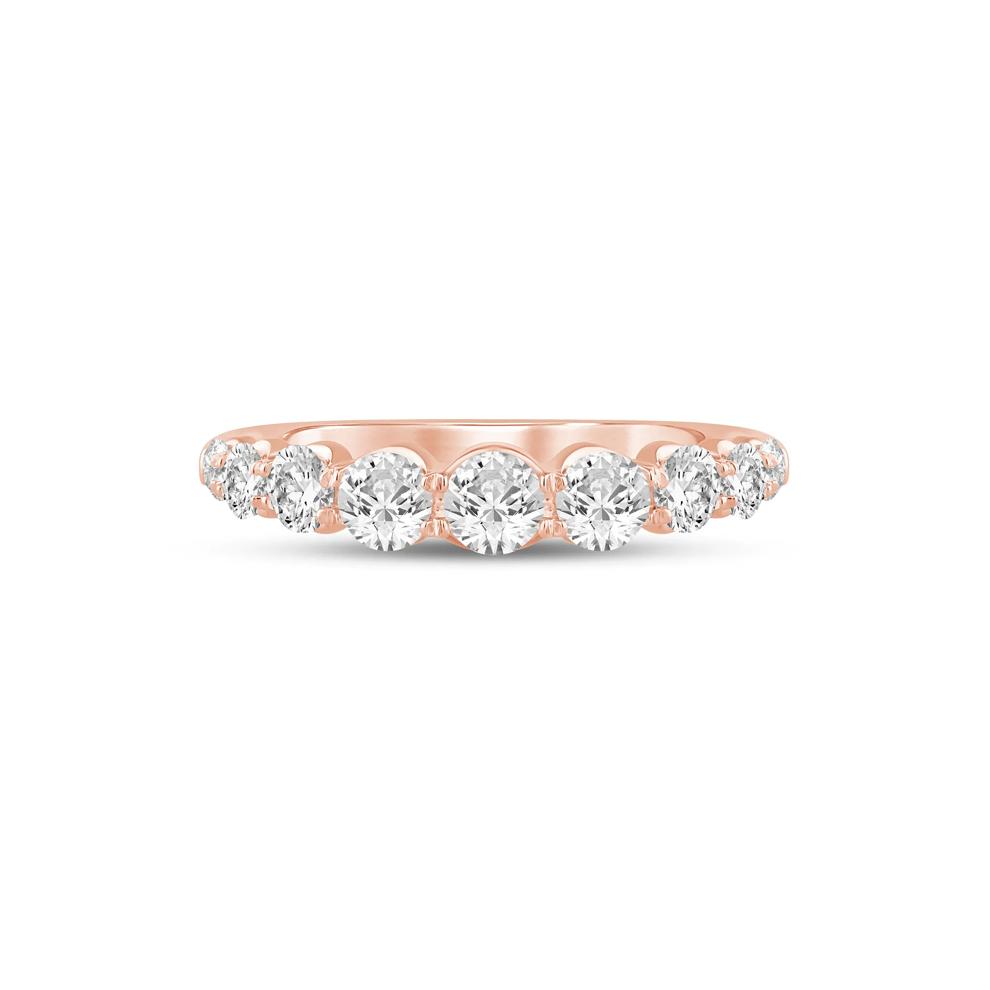 Lab Grown Diamond Shared-Prong Band in 14K Rose Gold (1 ct. tw.) – Image 1 of 3