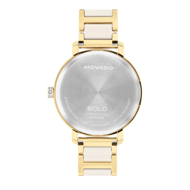 Ladies&#39; Evolution Watch in Yellow Gold Tone Stainless Steel and Taupe Ceramic – Image 3 of 3