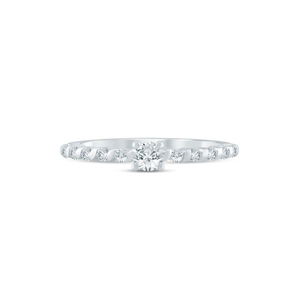 Lab Grown Diamond Promise Ring in Sterling Silver (1/3 ct. tw.) – Image 1 of 3