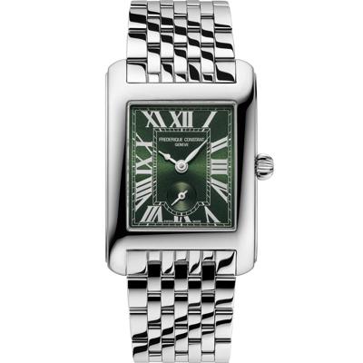 Ladies' Classics Carrée Watch With a Green Dial and Stainless Steel Bracelet