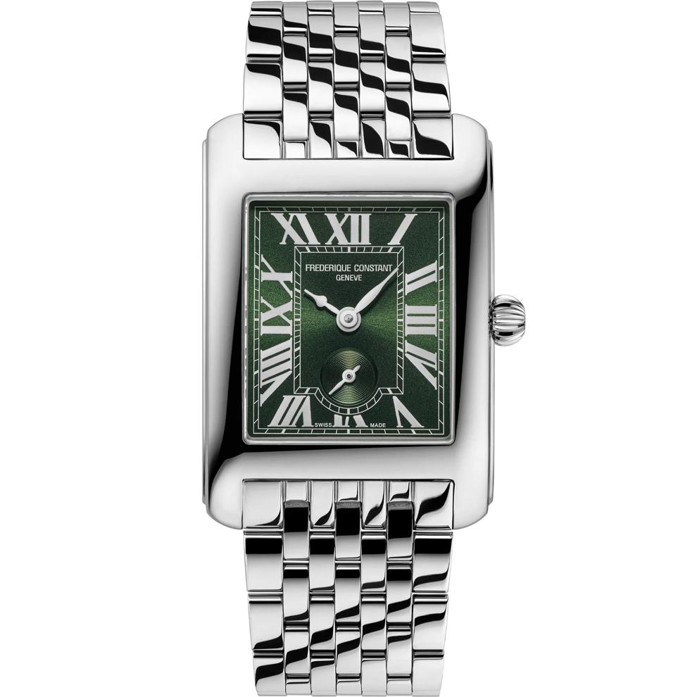 Ladies' Classics Carr&eacute;e Watch With a Green Dial and Stainless Steel Bracelet – Image 1 of 3