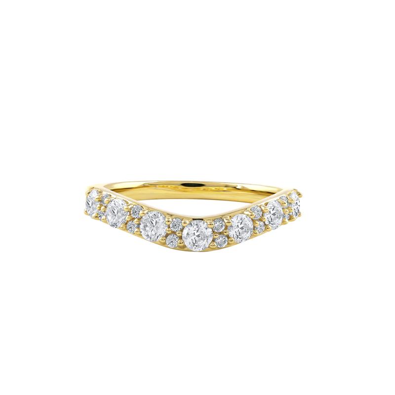 Lab Grown Diamond Contour Band in 14K Yellow Gold &#40;3/4 ct. tw.&#41; – Image 1 of 7
