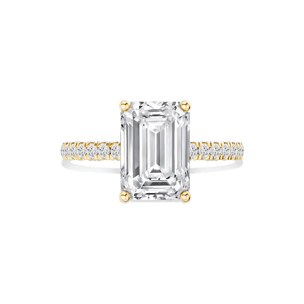 Eliza Lab Grown Diamond Engagement Ring in 18K Yellow &amp; White Gold (4 1/2 ct. tw.) – Image 1 of 4