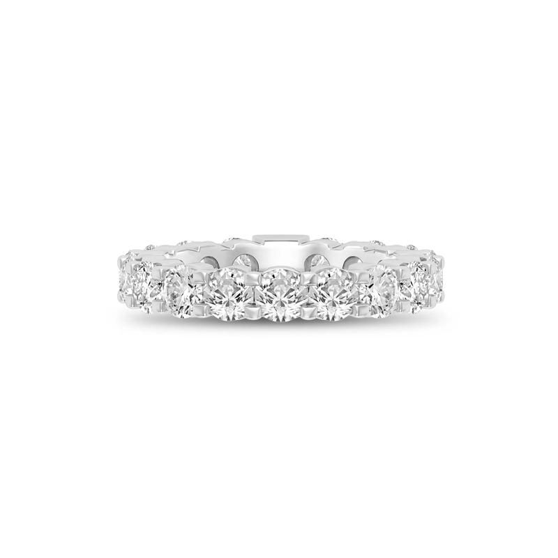 Round-Cut Sizeable Diamond Eternity Band in 14k White &#40;4 ct. tw.&#41; – Image 1 of 3