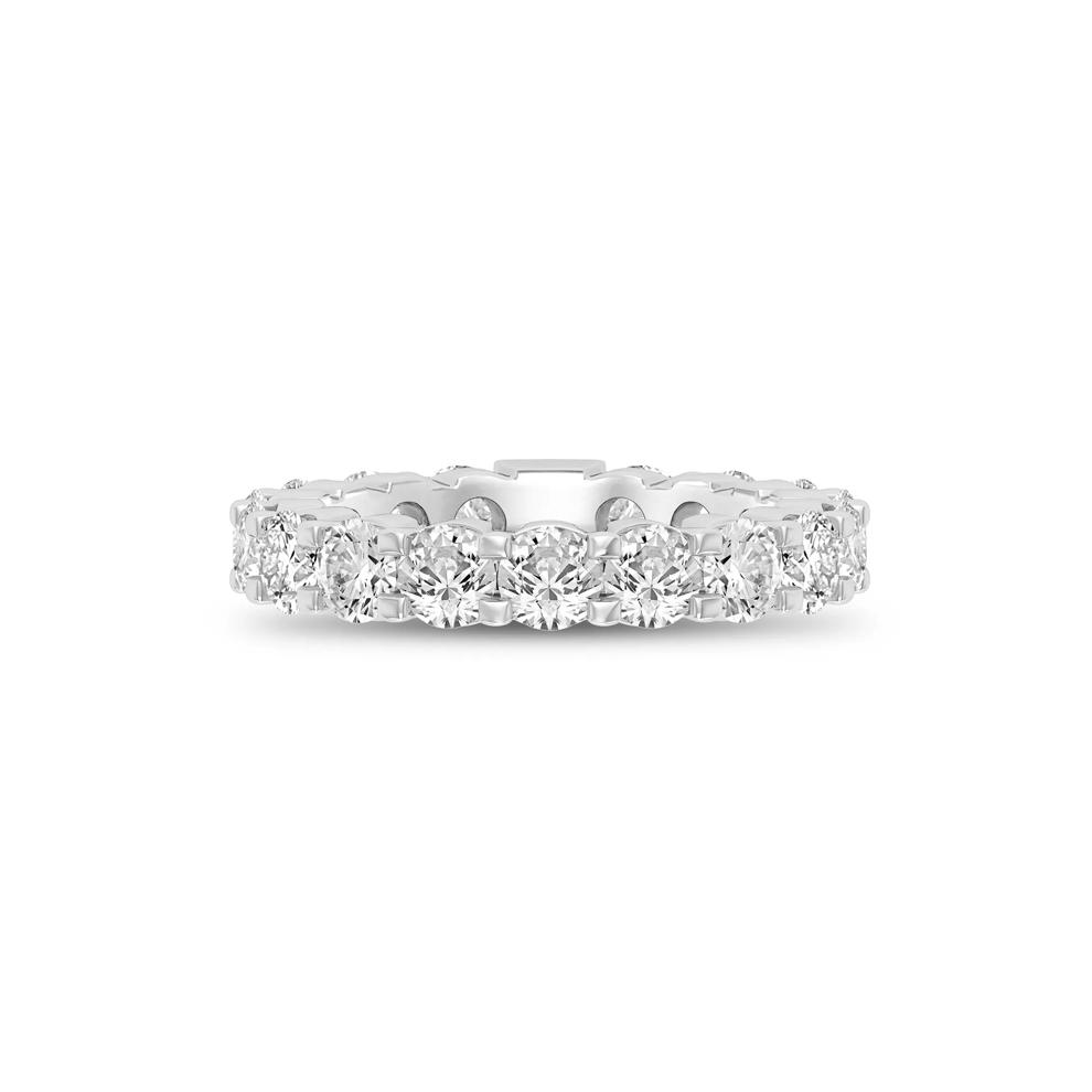 Round-Cut Sizeable Diamond Eternity Band in 14k White (4 ct. tw.) – Image 1 of 3