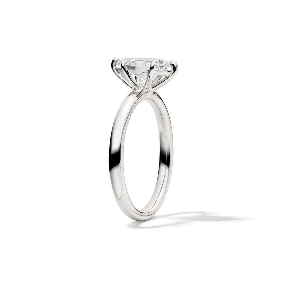 Lab Grown Diamond Marquise Engagement Ring Solitaire in Platinum (1 ct.) – Image 3 of 4