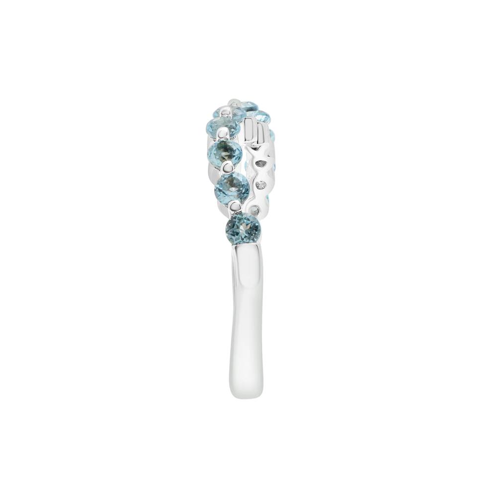 Blue Topaz Wave Band in Sterling Silver – Image 3 of 4