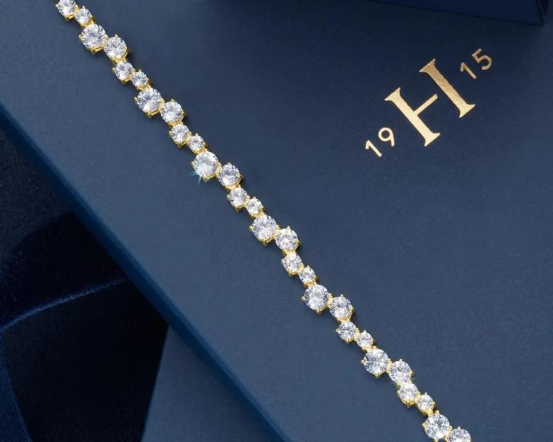 LAB CREATED WHITE SAPPHIRE & VERMEIL