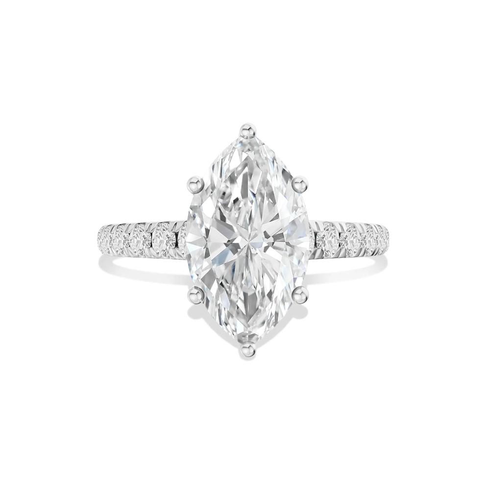 Kit Lab Grown Diamond Engagement Ring in Platinum (3 1/2 ct. tw.) – Image 1 of 4
