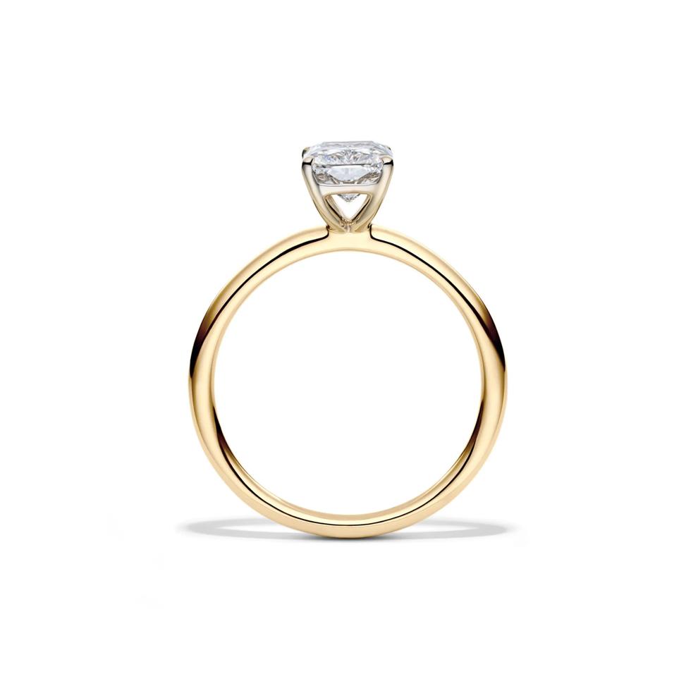Lab Grown Diamond Radiant-Cut Solitaire Ring in 14K Yellow Gold (1 1/2 ct.) – Image 2 of 4