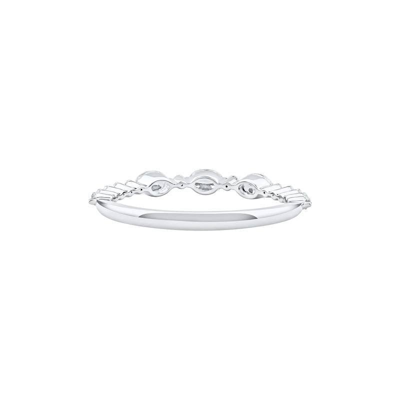 Lab Grown Diamond Oval Band in 10K White Gold &#40;1/2 ct. tw.&#41; – Image 4 of 4