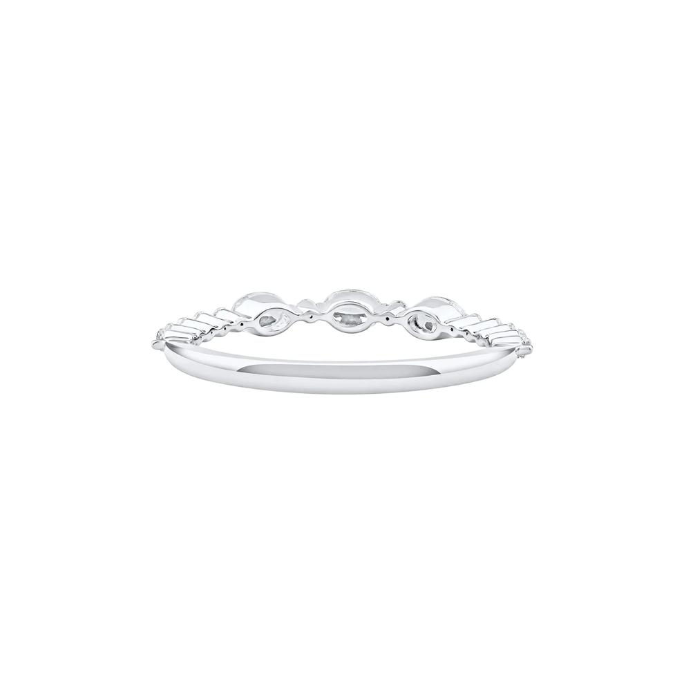 Lab Grown Diamond Oval Band in 10K White Gold (1/2 ct. tw.) – Image 4 of 4