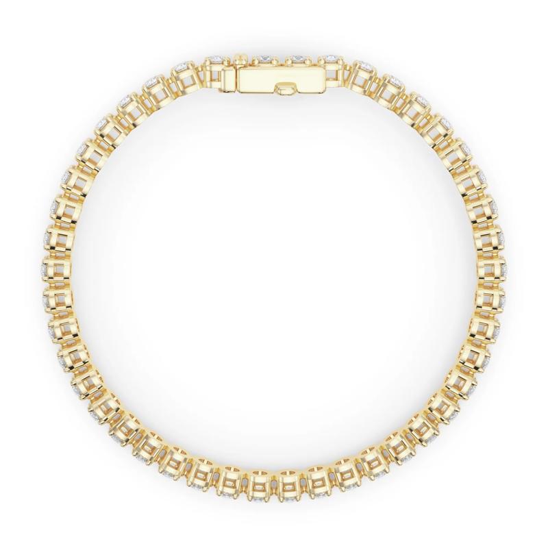 Lab Grown Diamond Tennis Bracelet in 14K Yellow Gold &#40;6 ct. tw.&#41; – Image 2 of 4