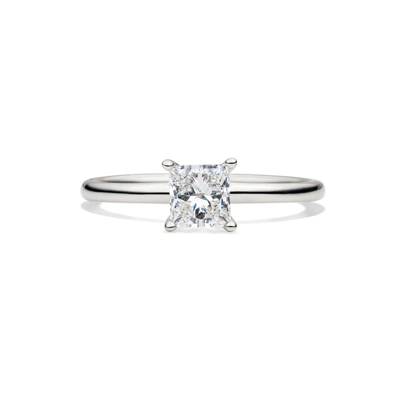 Lab Grown Diamond Princess-cut Solitaire Engagement Ring in 14k White Gold &#40;3/4 ct.&#41; – Image 1 of 4