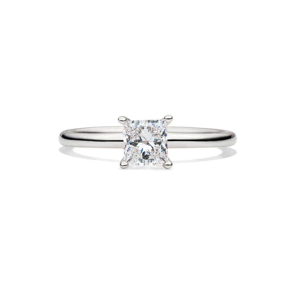 Lab Grown Diamond Princess-cut Solitaire Engagement Ring in 14k White Gold (3/4 ct.) – Image 1 of 4