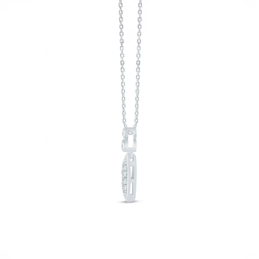 Diamond Pendant in 10K White Gold (1/5 ct. tw.) – Image 2 of 3