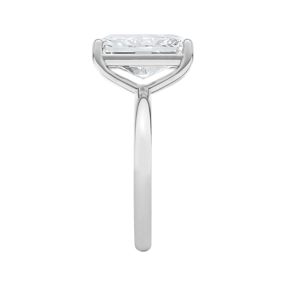 Lab Grown Diamond Radiant-Cut Solitaire Ring in 14K White Gold (5 ct.) – Image 3 of 4