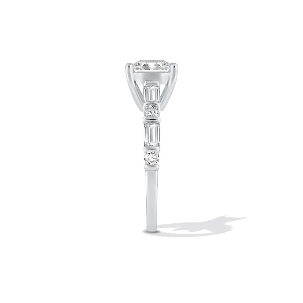 Lab Grown Diamond Princess-Cut Engagement Ring in 14K White Gold (2 ct. tw.) – Image 3 of 4