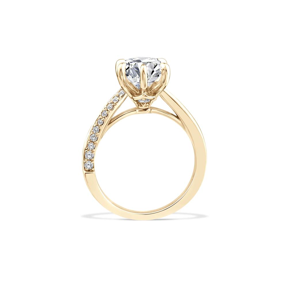 Lab Grown Diamond Marquise Engagement Set in 18K Yellow Gold (3 ct. tw.) – Image 2 of 6