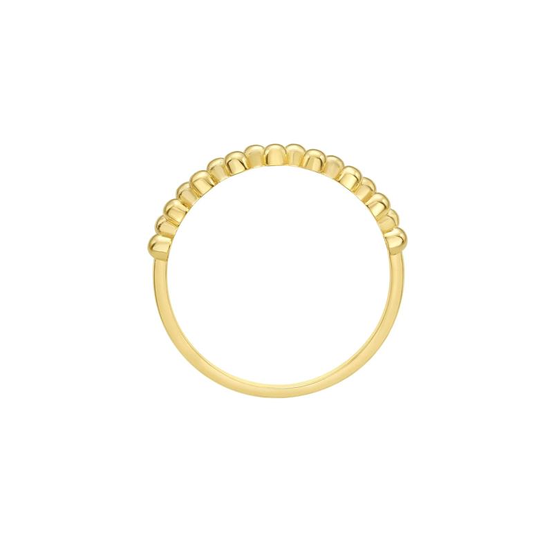 Double-Row Bead Ring in 14K Yellow Gold – Image 2 of 2