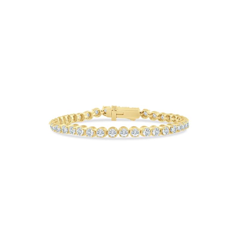 Diamond Tennis Bracelet in 10K Yellow Gold &#40;7 ct. tw.&#41; – Image 1 of 2