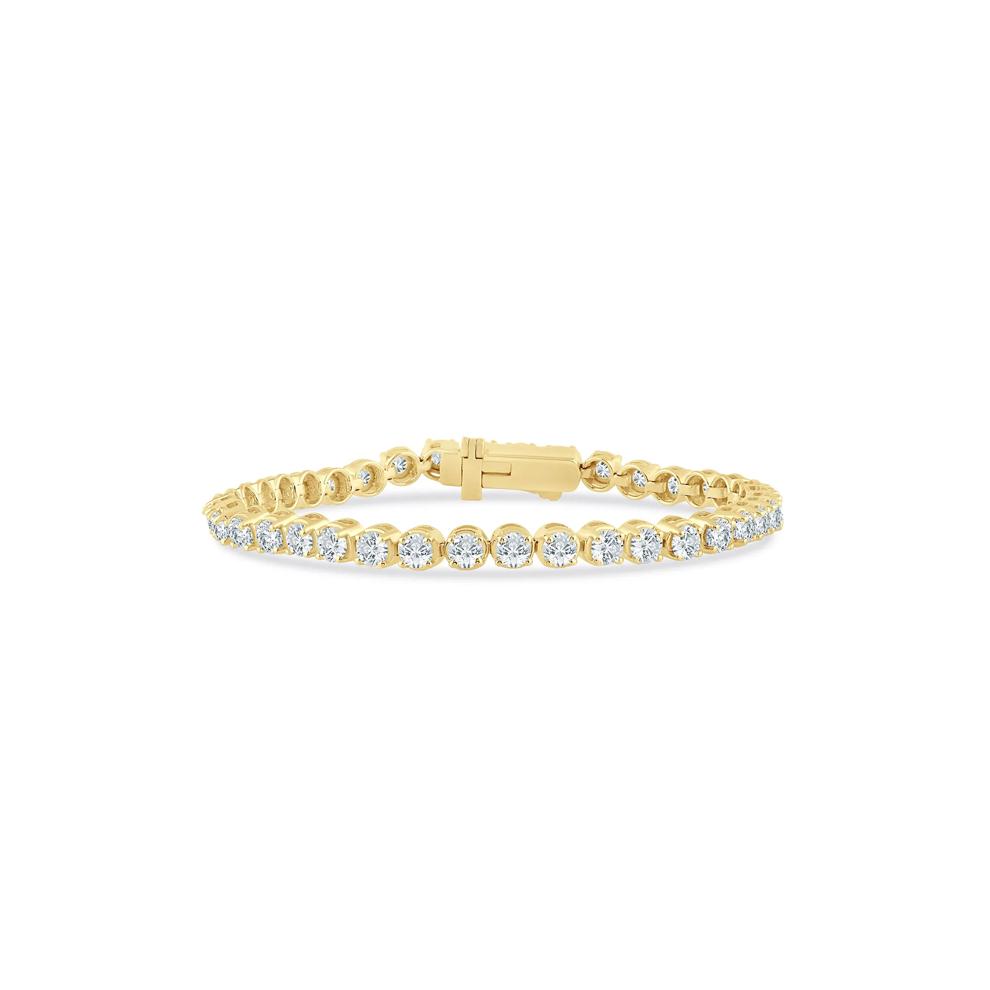 Diamond Tennis Bracelet in 10K Yellow Gold (7 ct. tw.) – Image 1 of 2