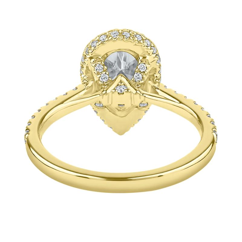 Perry Lab Grown Diamond Pear-shaped Engagement Ring in 14K Yellow Gold &#40;2 5/8 ct. tw.&#41; – Image 5 of 5