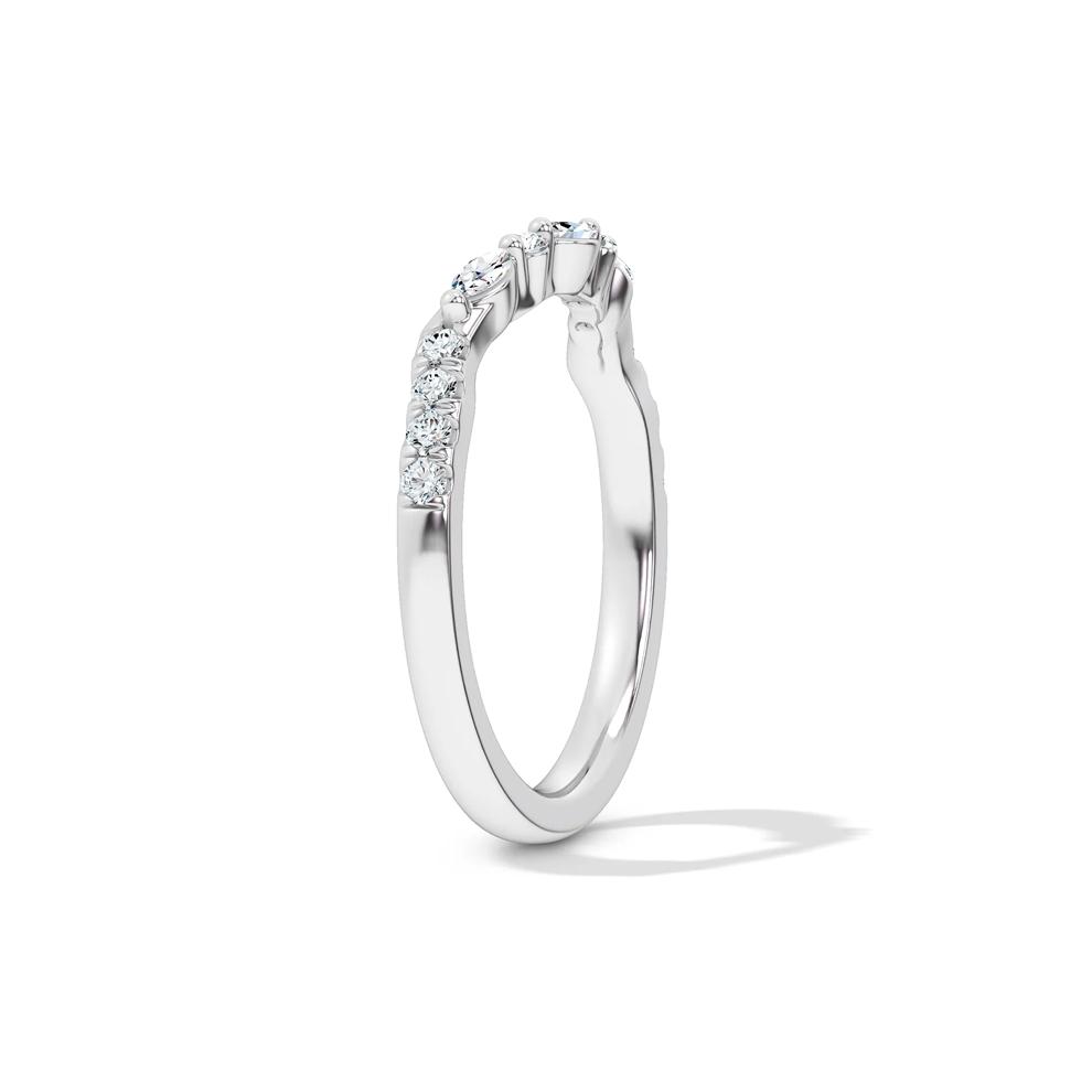 Diamond Contour Band in 14K White Gold (1/4 ct. tw.) – Image 3 of 4