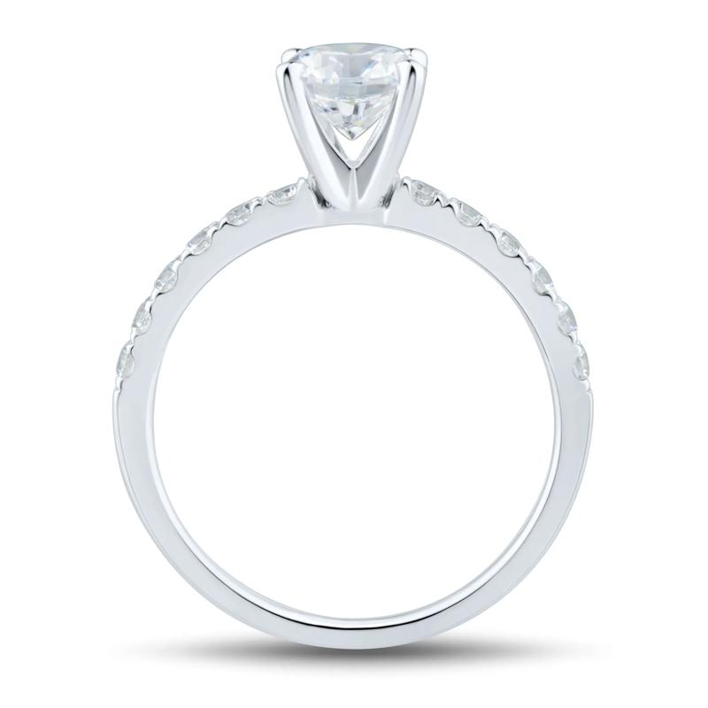 Lab Grown Diamond Semi-Mount Engagement Ring in 14K White Gold &#40;1/3 ct. tw.&#41;  &#40;Setting Only&#41; – Image 4 of 6