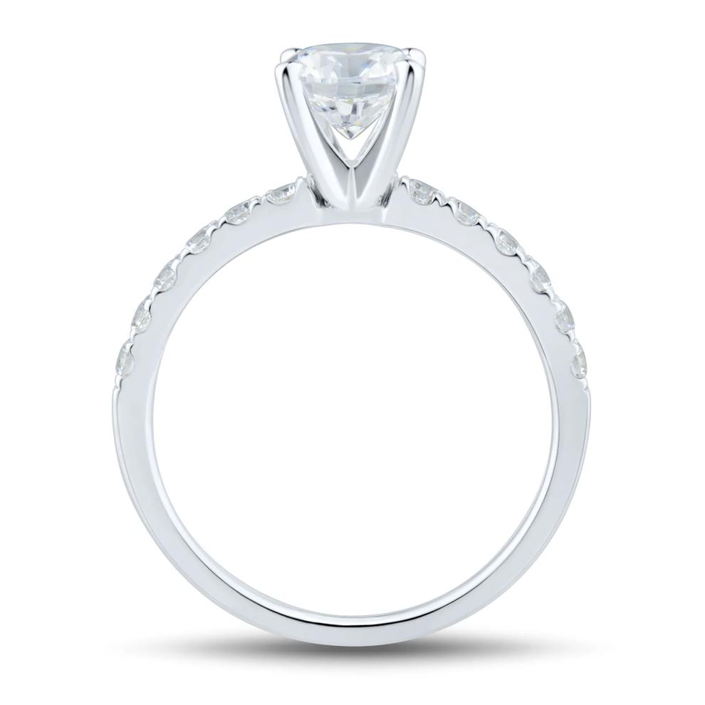 Lab Grown Diamond Semi-Mount Engagement Ring in 14K White Gold (1/3 ct. tw.)  (Setting Only) – Image 4 of 6
