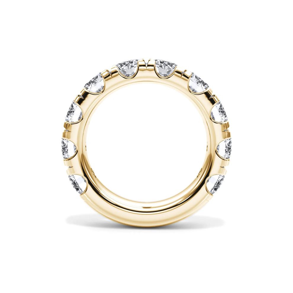 Lab Grown Diamond Round Comfort Fit Band in 14K Yellow Gold (5 ct. tw.) – Image 2 of 4