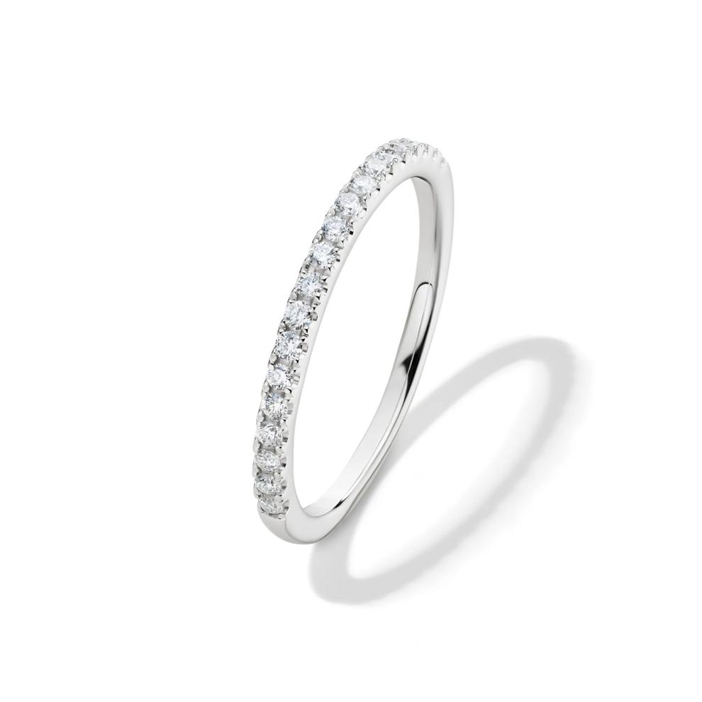 Lab Grown Diamond Wedding Set in 14K White Gold (3 &frac12; ct. tw.) – Image 6 of 7