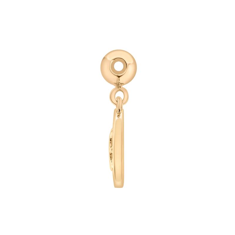 Pisces Zodiac Disc Bead Charm in Vermeil – Image 2 of 3